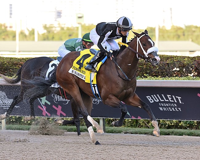 R Harper Rose wins the $145,000 Forward Gal Stakes&nbsp;(G3)